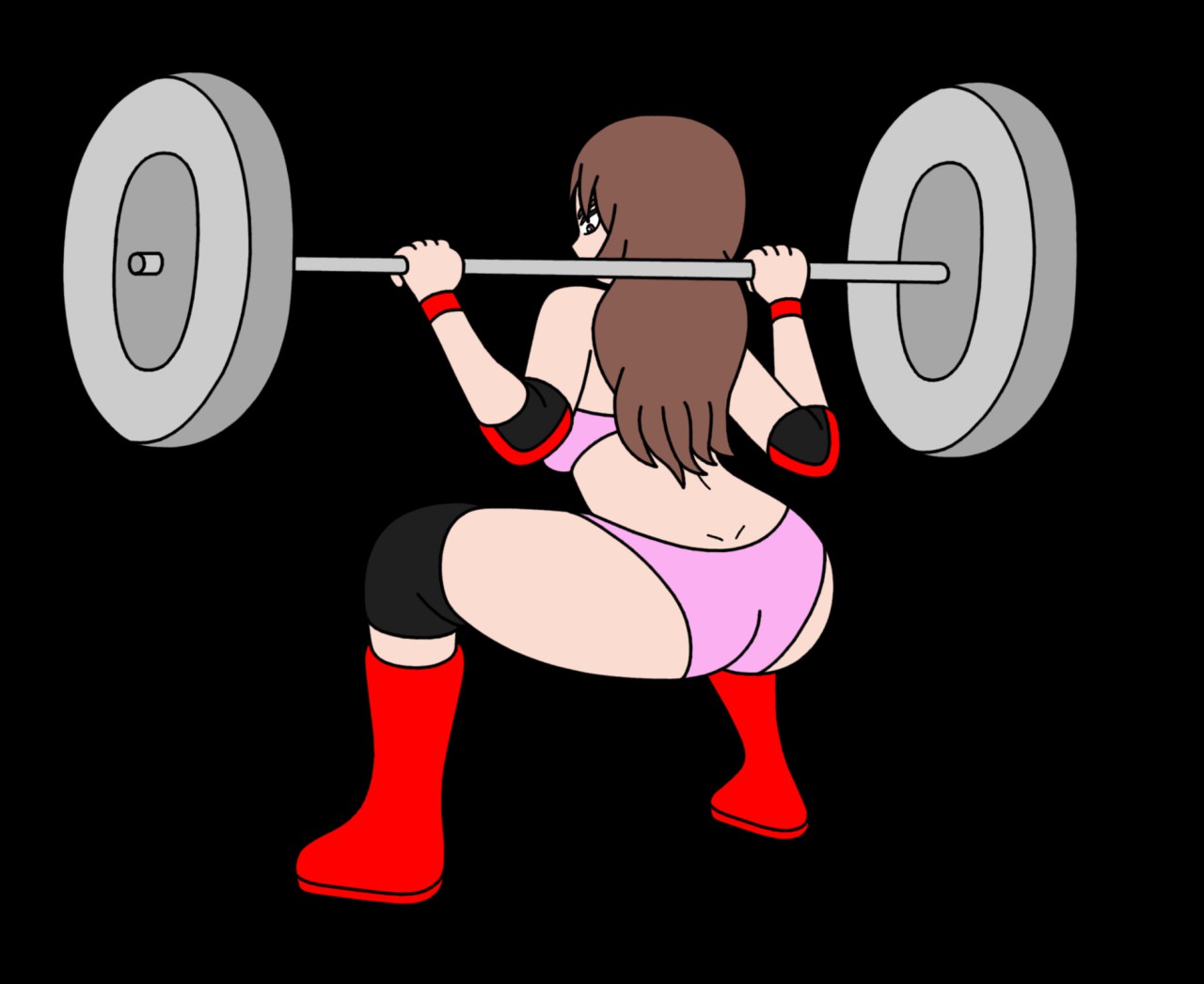 picture of a muscular anime character lifting weigh...