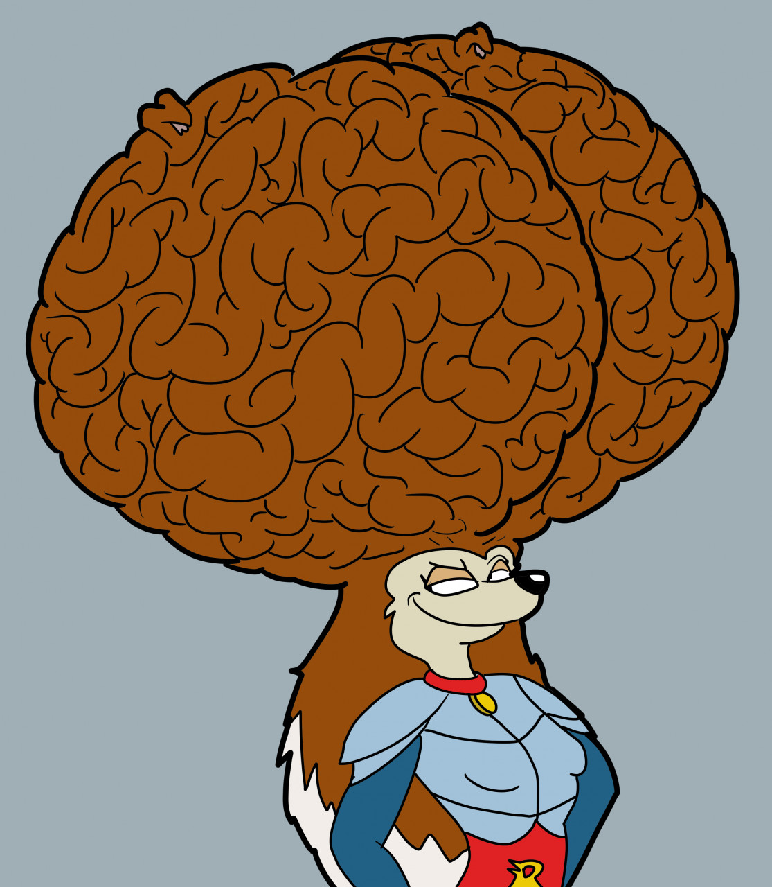 big brain cartoons clipart