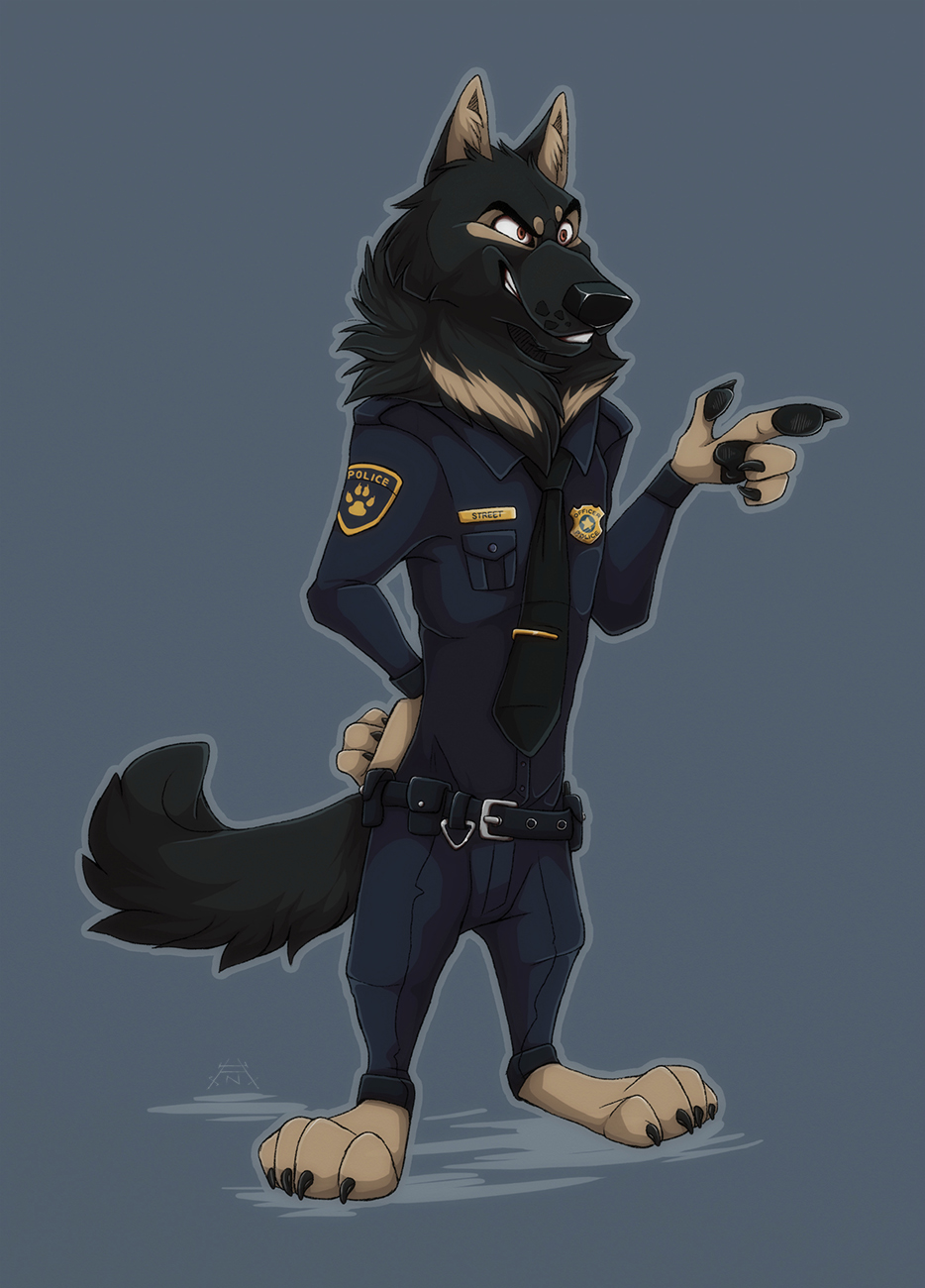 Волк полицейский