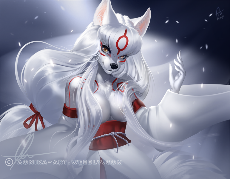 [patreon pinup] Amaterasu from Okami - teaser