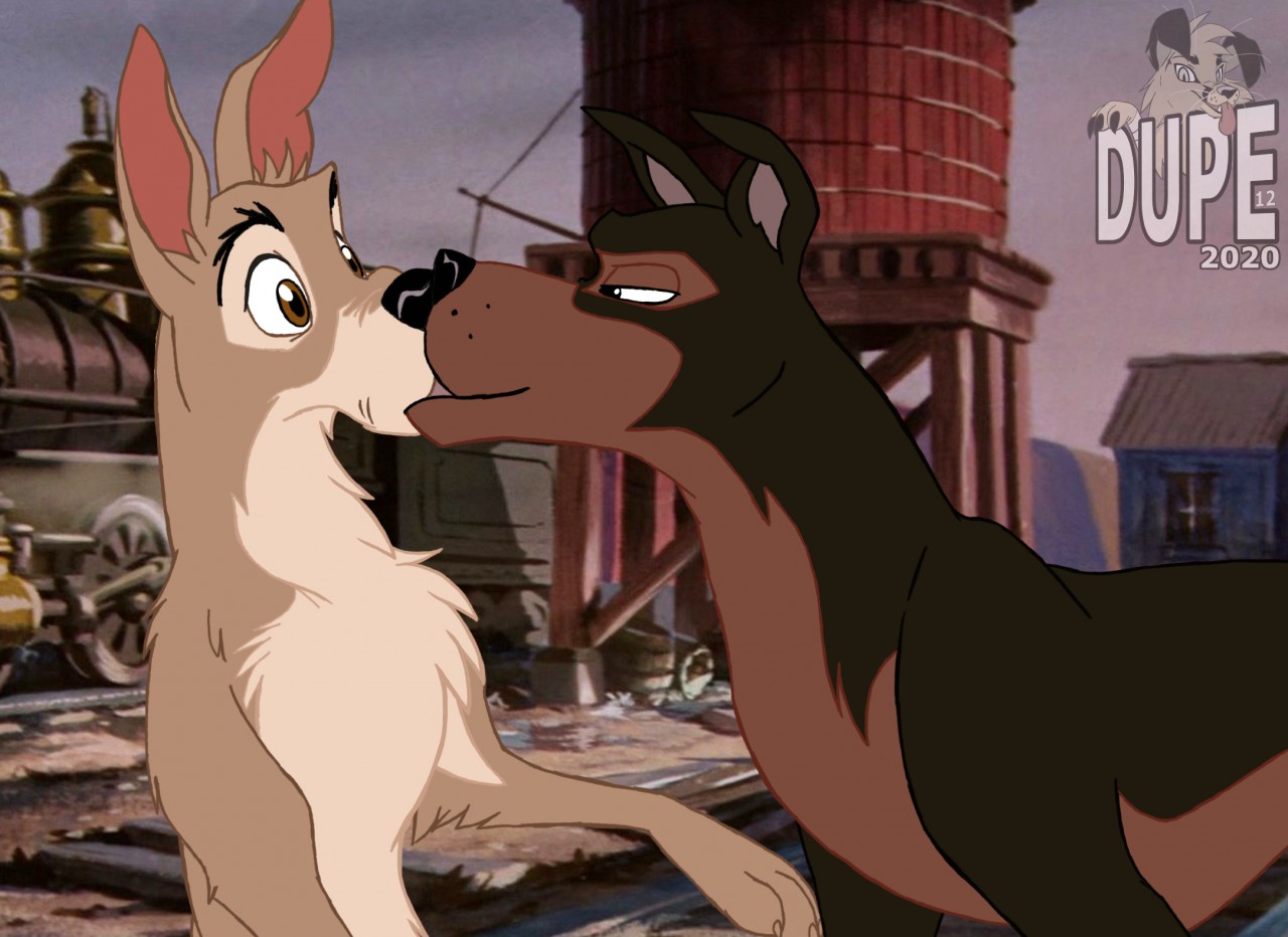 Lady and the Tramp Kiss by Almalphia on DeviantArt