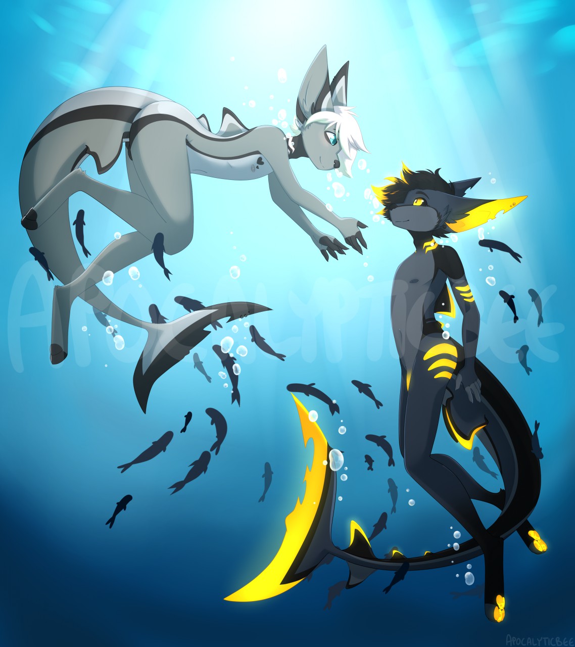 Skinny Dipping With Akuno by ApocalypticBee -- Fur Affinity [dot] net