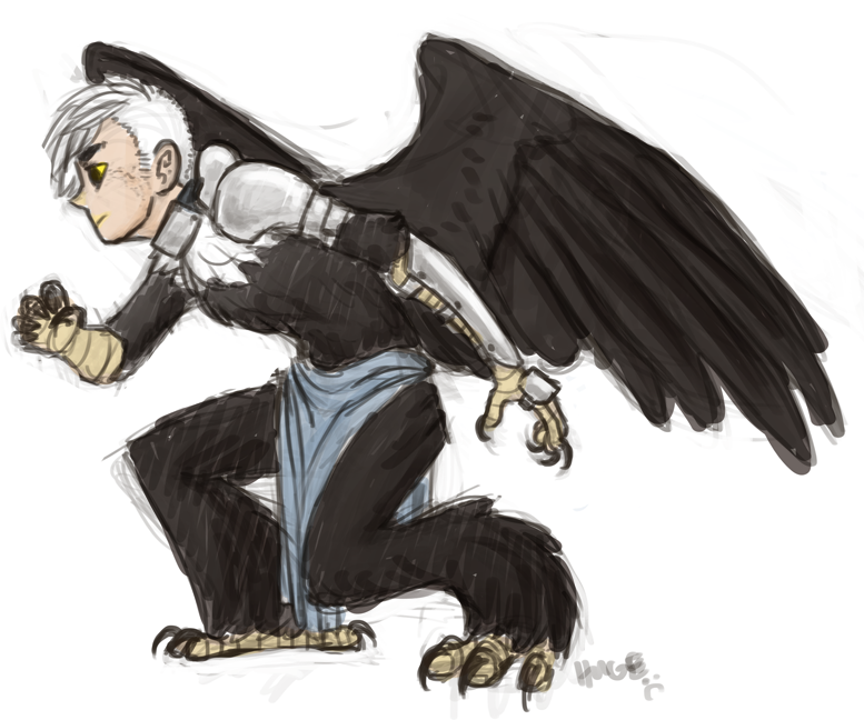Rude the bald eagle (Anime Character) by Nsmah on DeviantArt