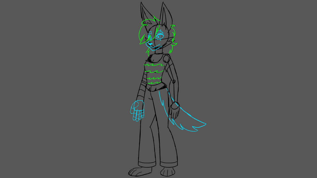 WIP Aria Ryder Model Sheet by ArchietheRam -- Fur Affinity [dot] net