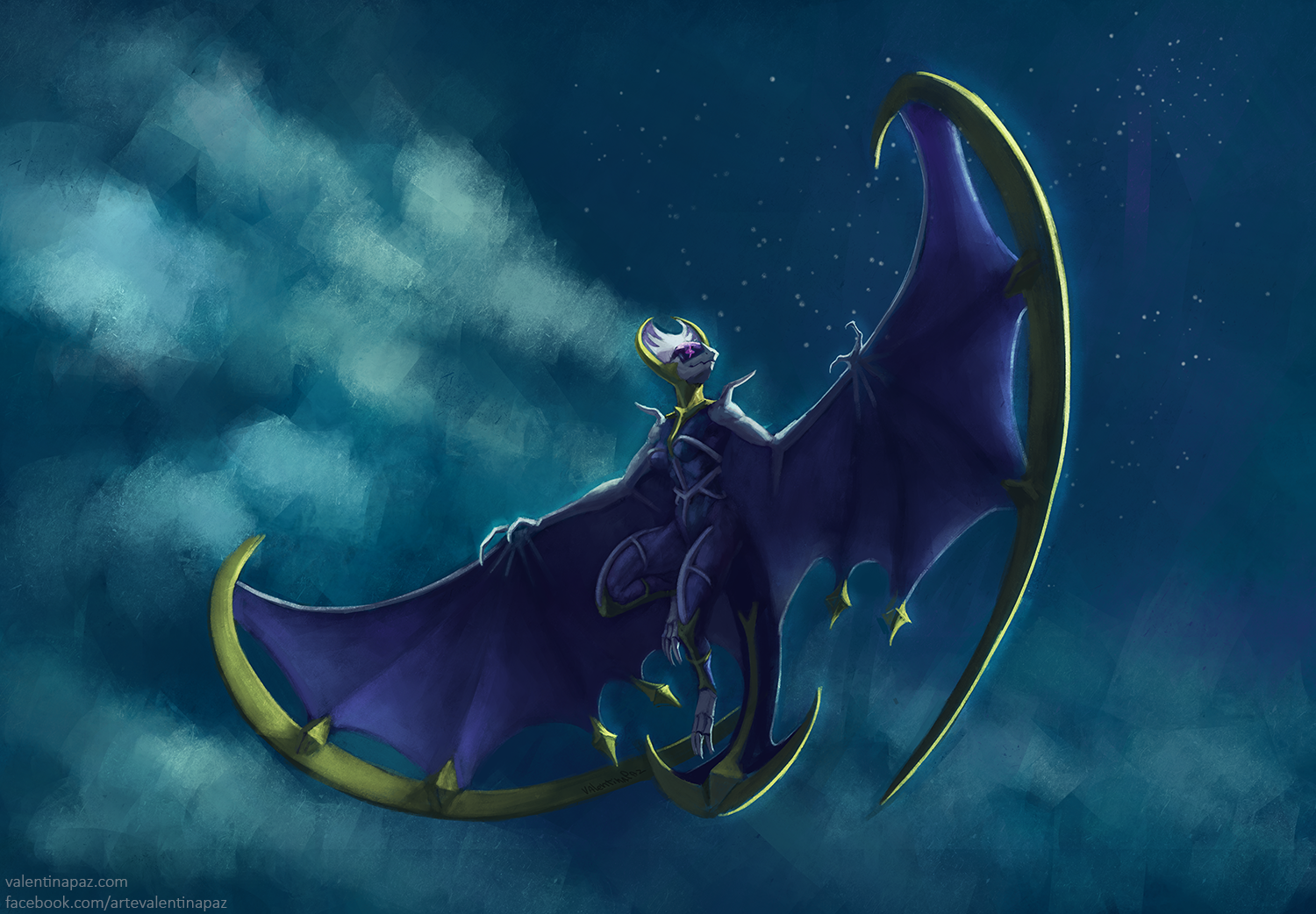 Lunala by NiteFire -- Fur Affinity [dot] net