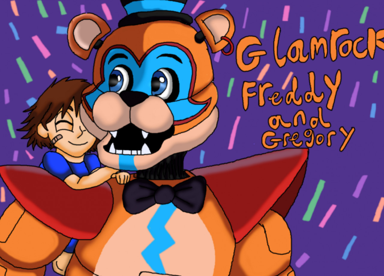 Glamrock Freddy And Gregory from FNaF Security Breach