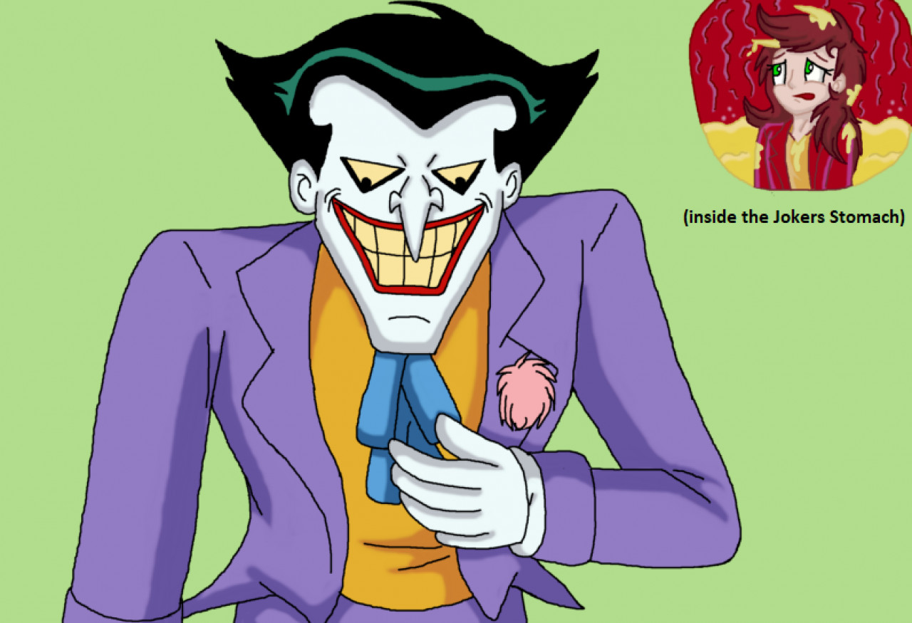 the joker animated face