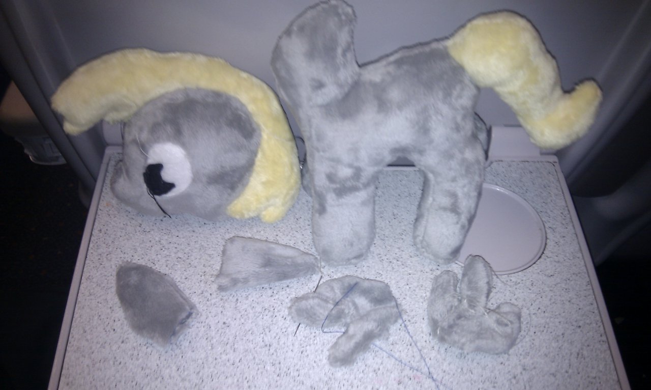 A MLP Plushie of Derpy Hooves - first attempt, own pattern - by Arkyfox --  Fur Affinity [dot] net