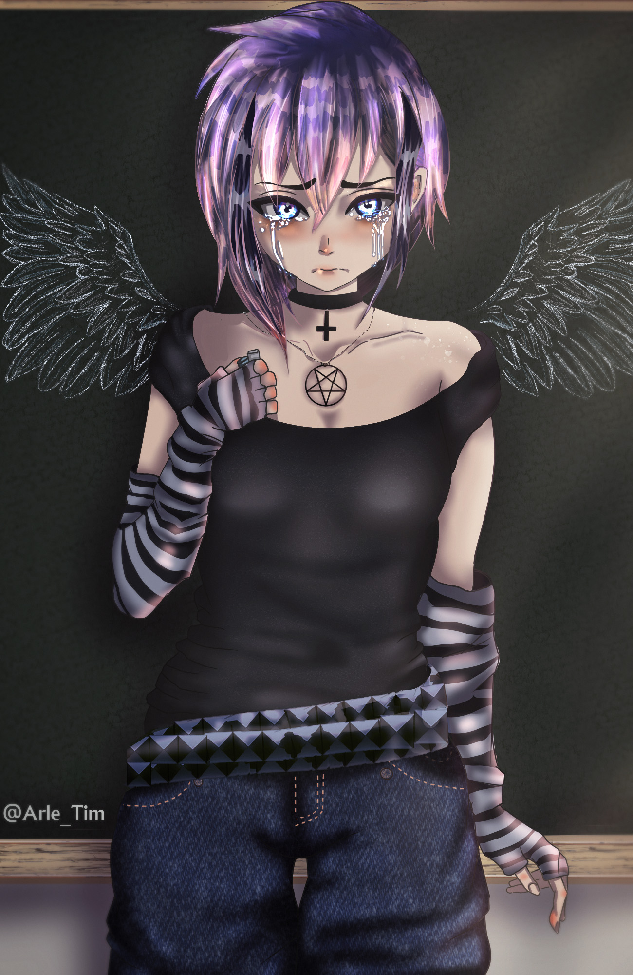 Emo art: anime angel emo girl by Arle_tim -- Fur Affinity [dot] net