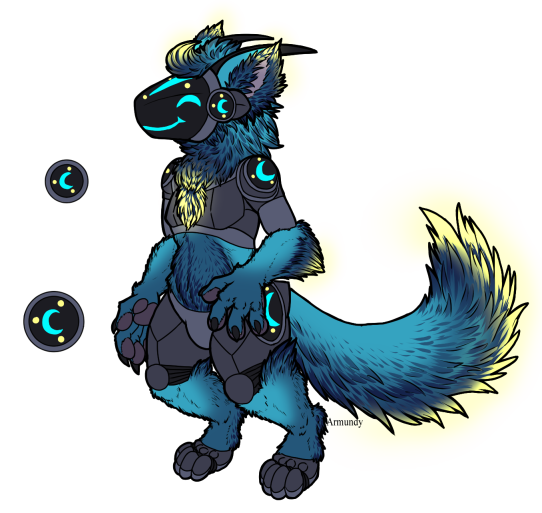 Blue Moon Protogen Adopt (sold) by Armundy -- Fur Affinity [dot] net