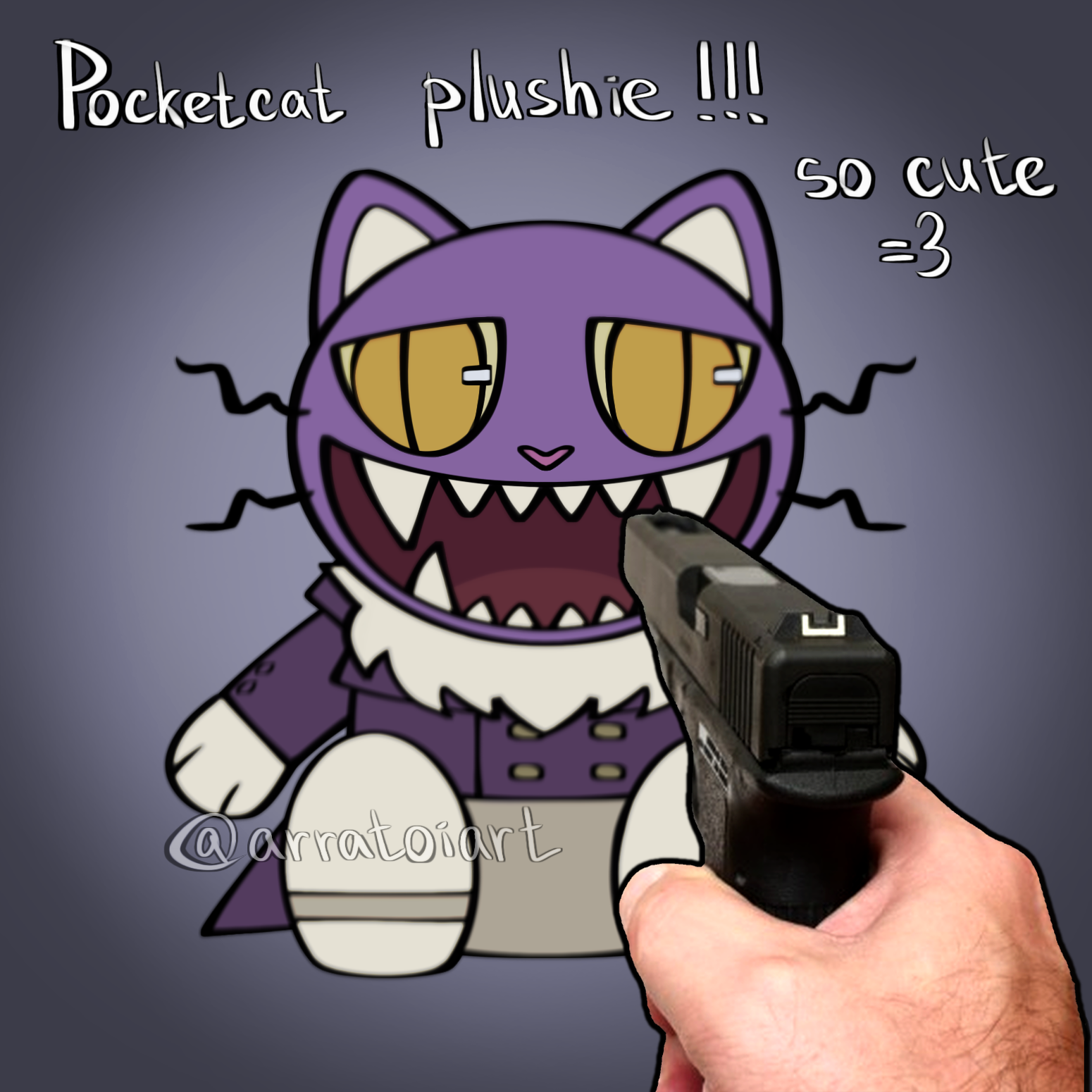 Pocketcat plushy by arratoi_art -- Fur Affinity [dot] net