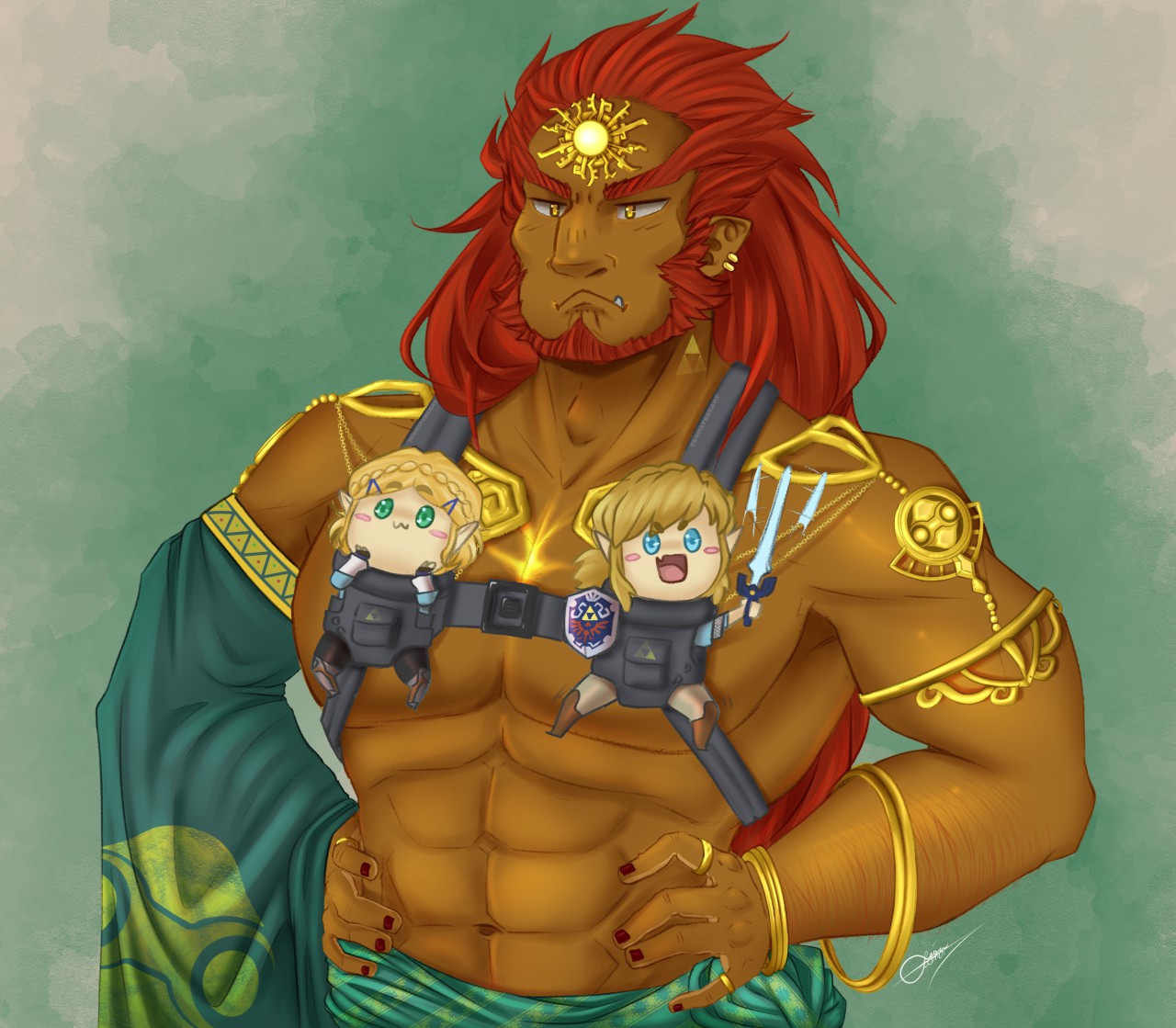 Young Ganon Fb - Young Ganondorf Art, HD Png Download - kindpng.