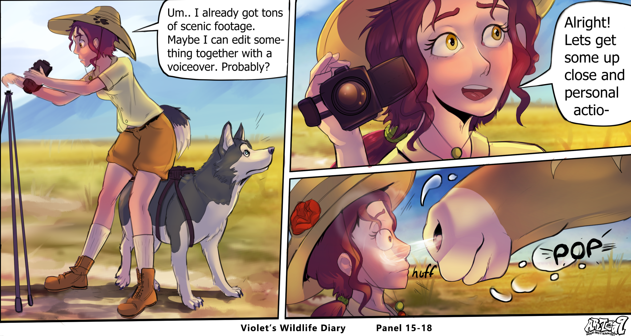 Violets Wildlife Diary: Panel 15-17 by Artca9 -- Fur Affinity [dot] net