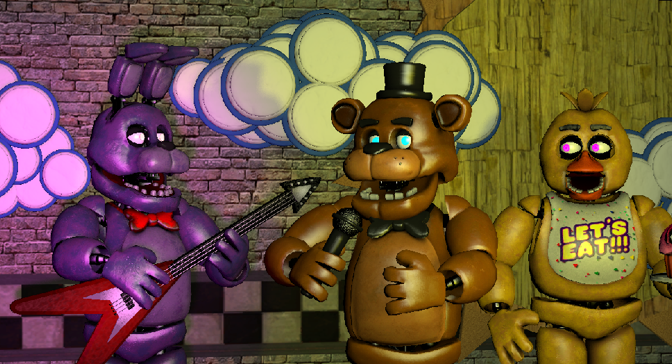 FNaF 1 animatronics ''accurate'' by GhostAlpha107 on DeviantArt