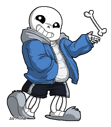 Pixilart - sans in simple pixel art by sansfanman