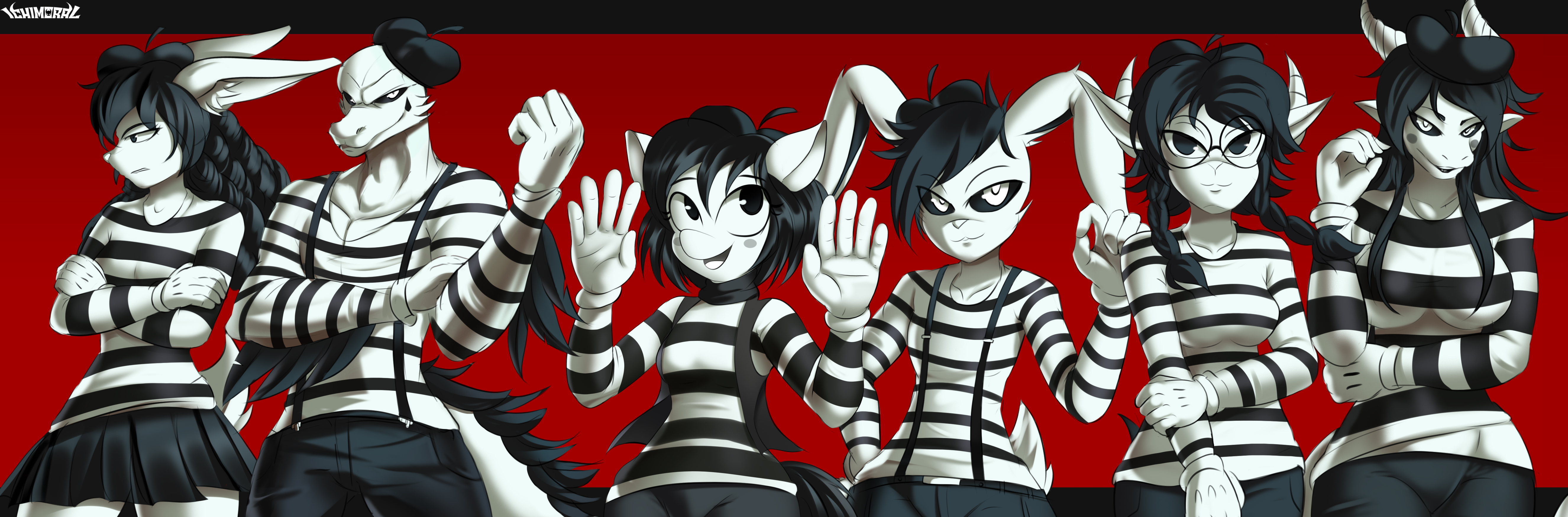 The Mime Gang by asdfr123456 -- Fur Affinity [dot] net