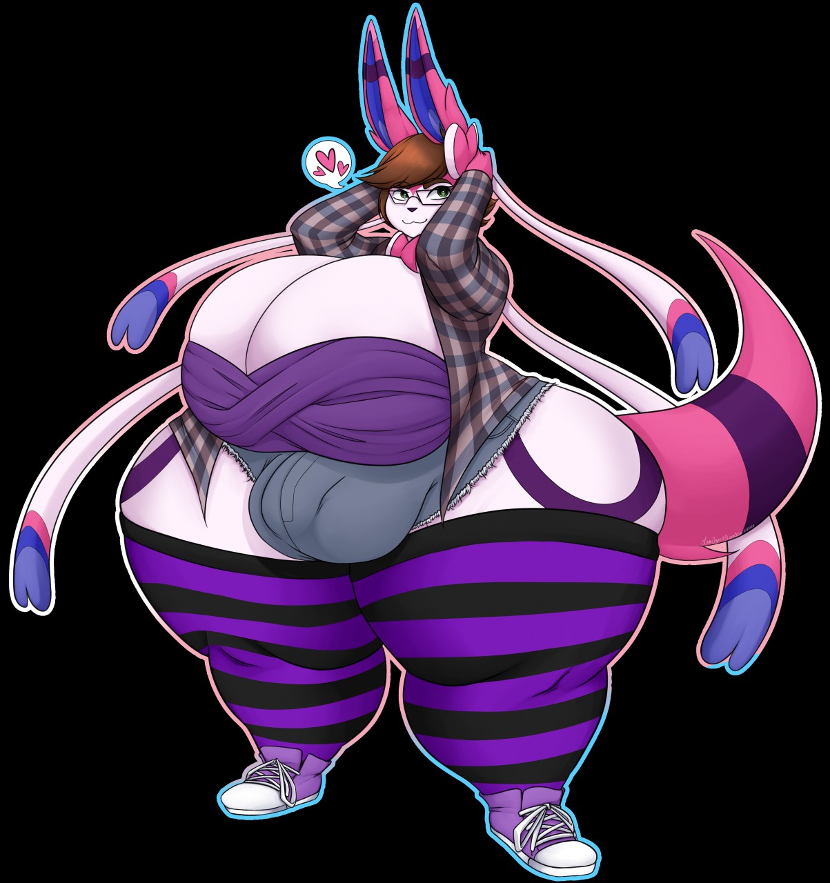 Dummy Thicc Sylveon~♡ by Ashley_Espeon -- Fur Affinity [dot] net