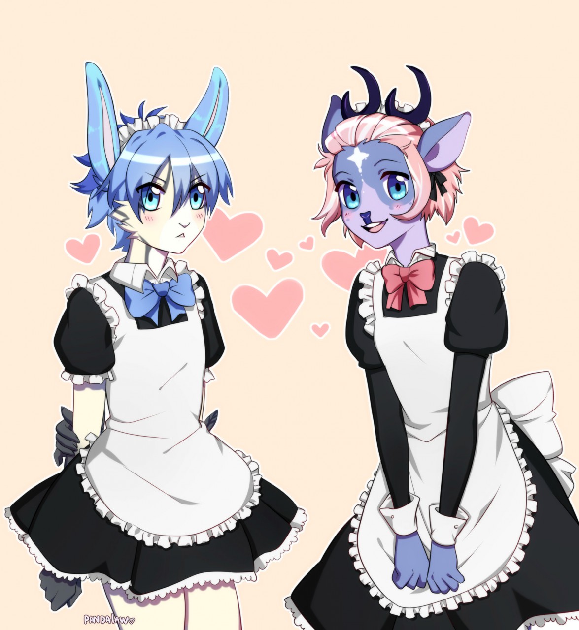 Maid to be Friends by Ashton_Prince -- Fur Affinity [dot] net