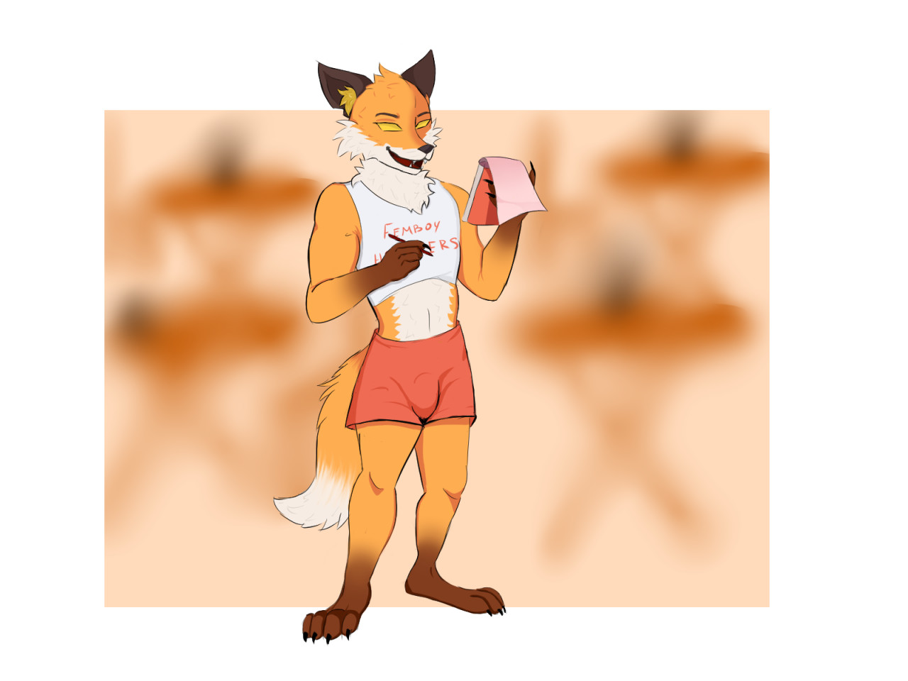 Fennix(Fortnite) in a Femboy Hooters by Ashuramaru -- Fur Affinity [dot] net