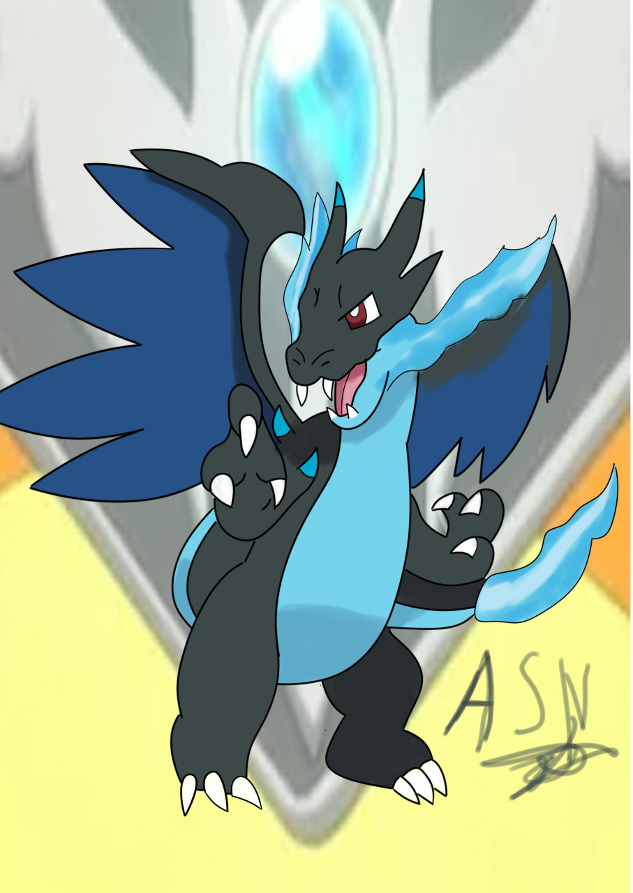 Mega Charizard X by assassinarts853 -- Fur Affinity [dot] net