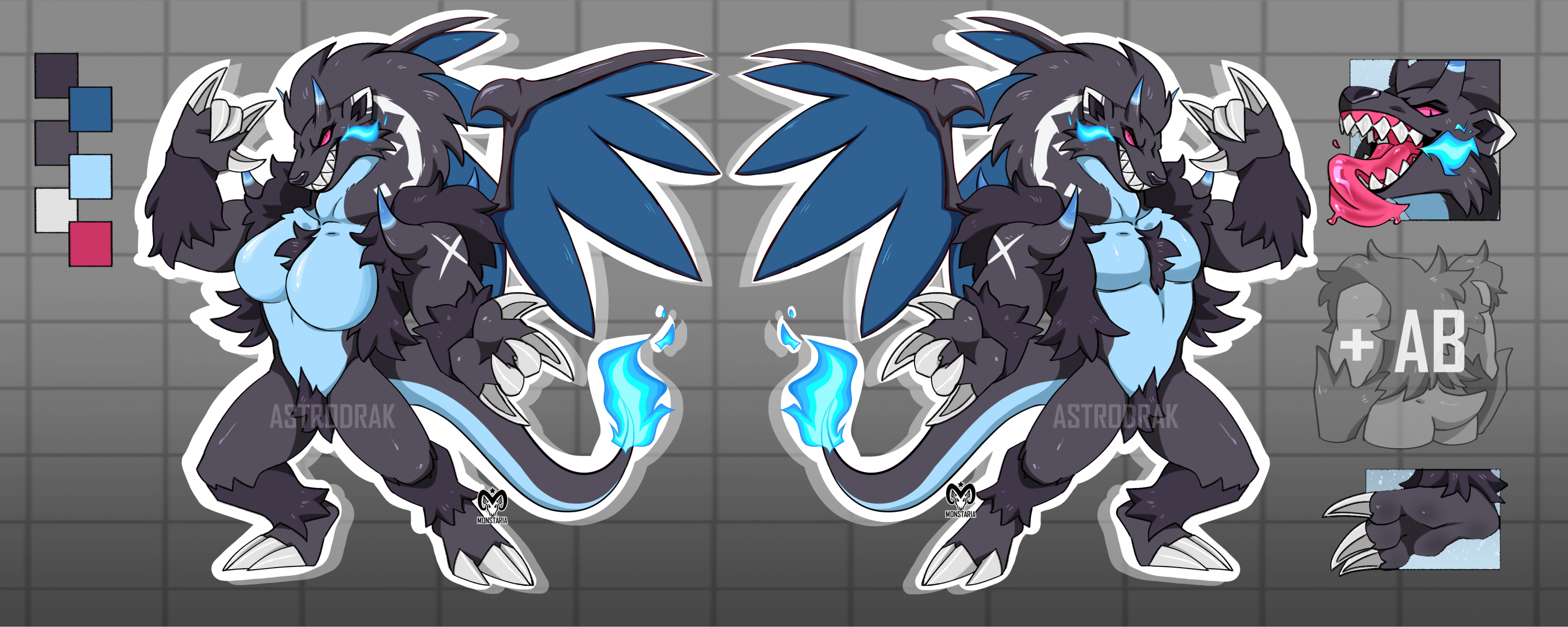 koraidon / mega charizard x - pokefusion adopt ! - YCH.Commishes