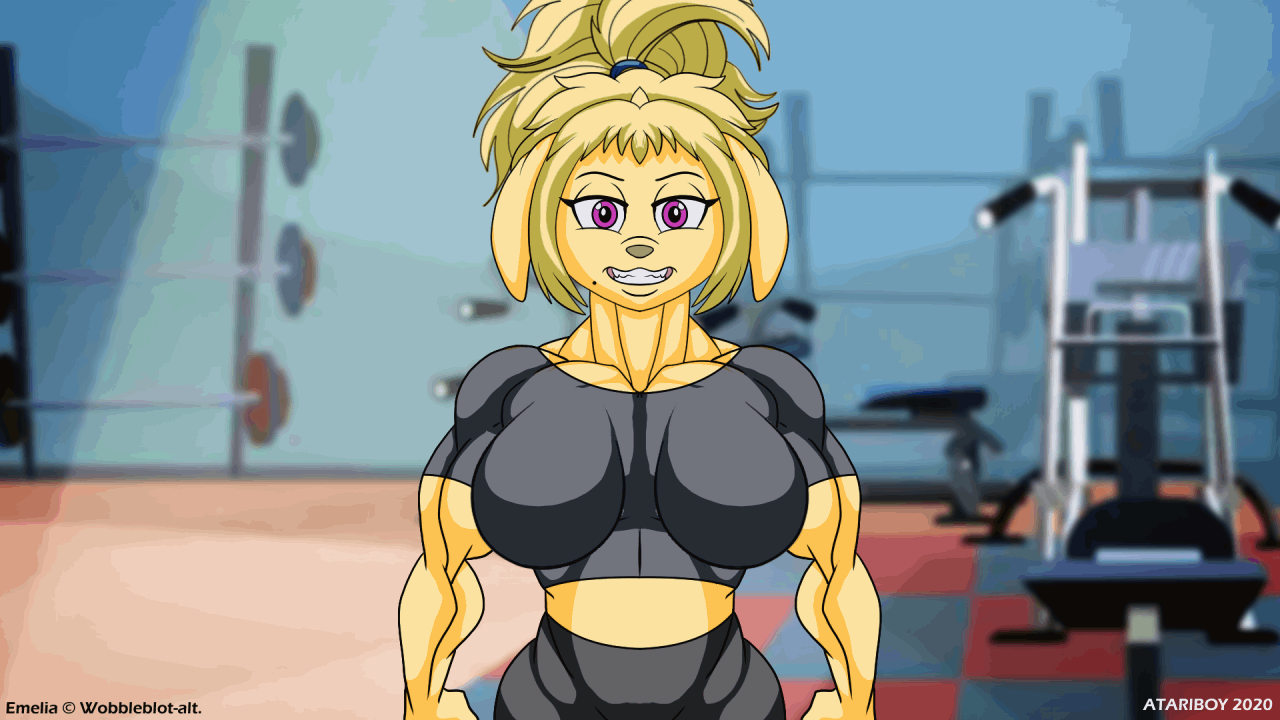 Anime female muscle growth