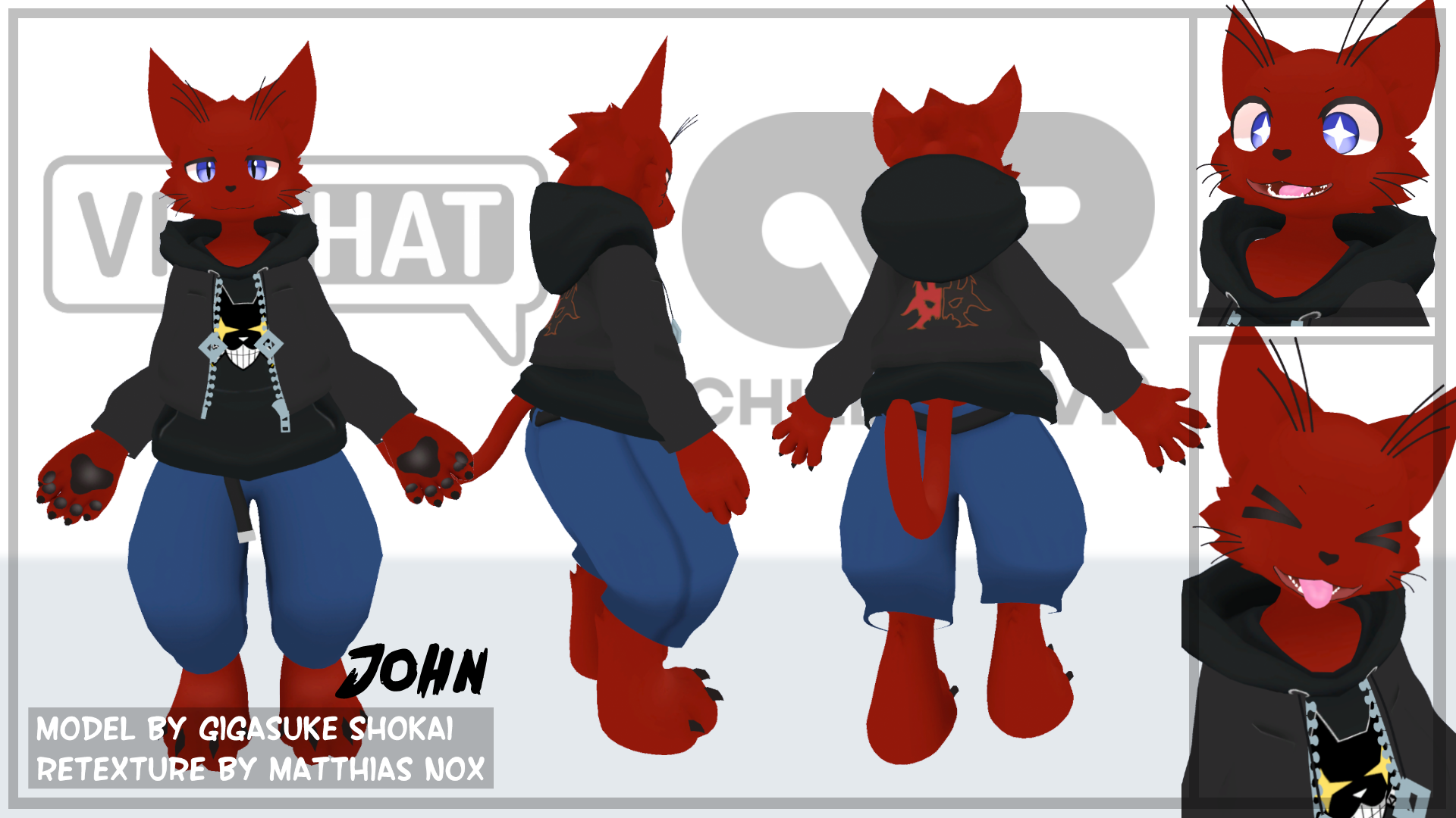 PSX style VrChat avatars by SpikeTrap -- Fur Affinity [dot] net