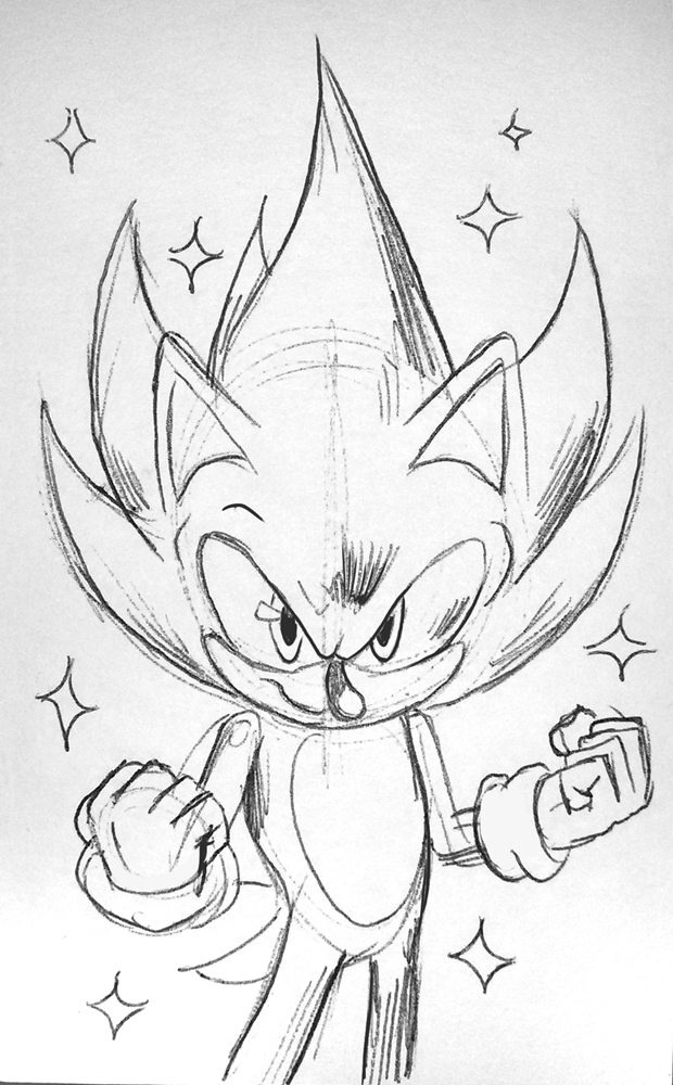 Modern sonic drawing | Sonic the Hedgehog! Amino