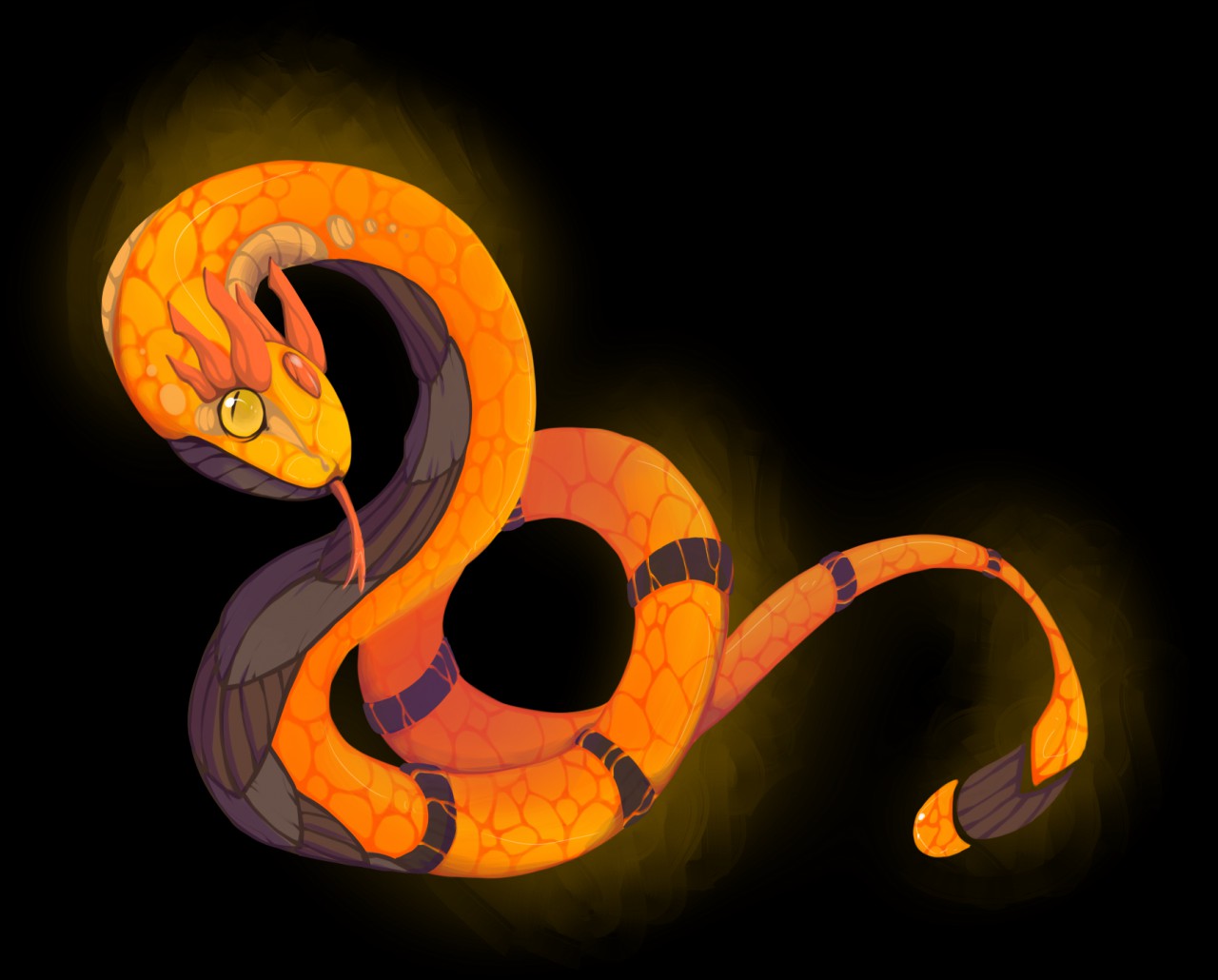 Совместимость огненной змеи. Огненный змей Пандемониум. Огненная змея. Огненная змея арт. Змея в огне.