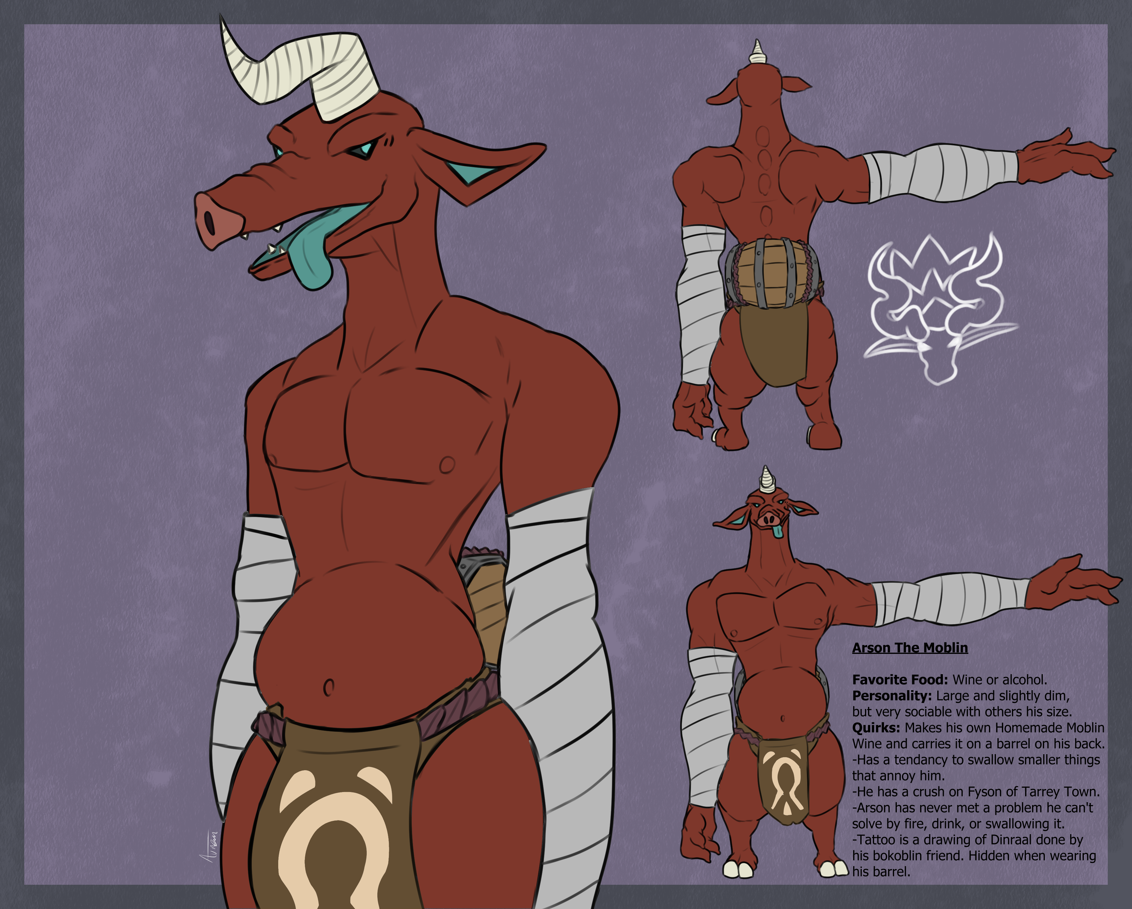 Arson The Moblin Ref Sheet by Aurem -- Fur Affinity [dot] net