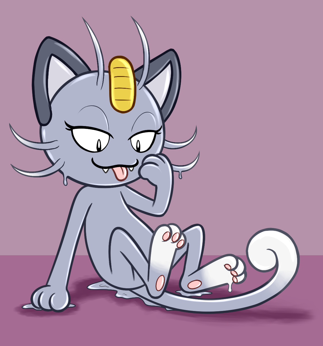 OoOoh! Good stretch, Meowth! 🐾 #Pokemon