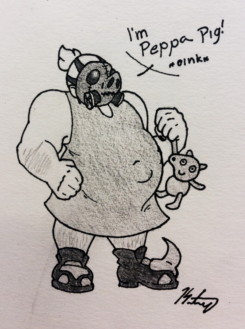 Peppa Pig speed draw first attempt in my life!!! by peachybofind -- Fur  Affinity [dot] net