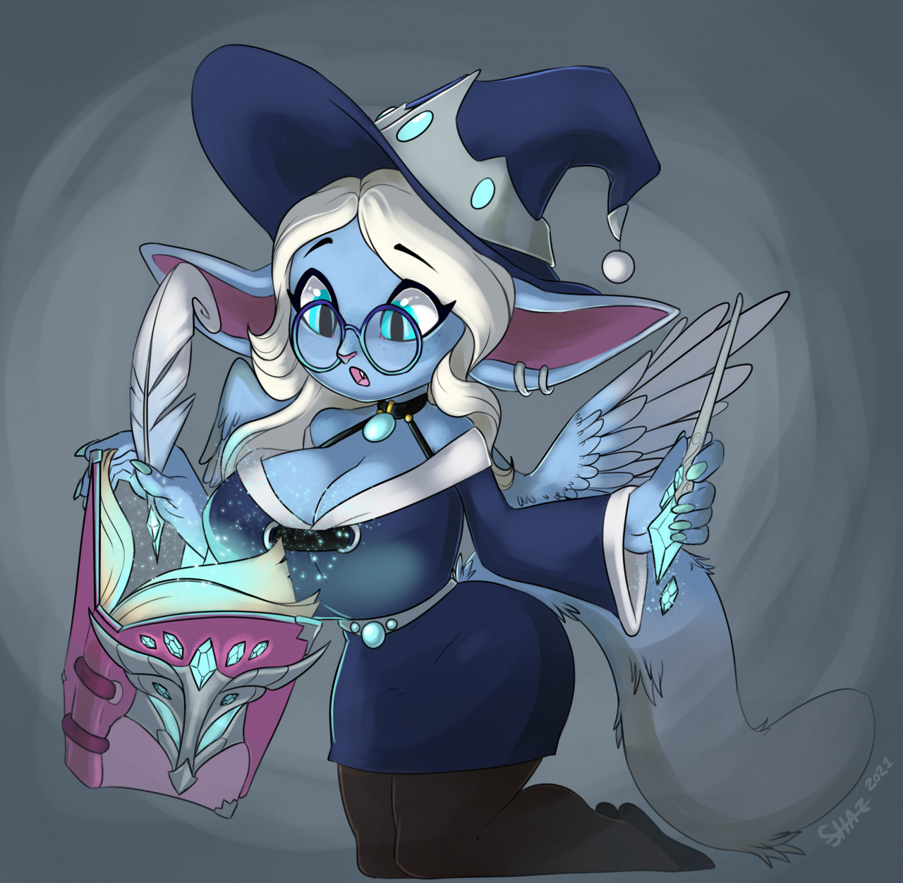 Fae-Goblin Scribe Wizard Crystal! by Avernakis77 -- Fur Affinity [dot] net