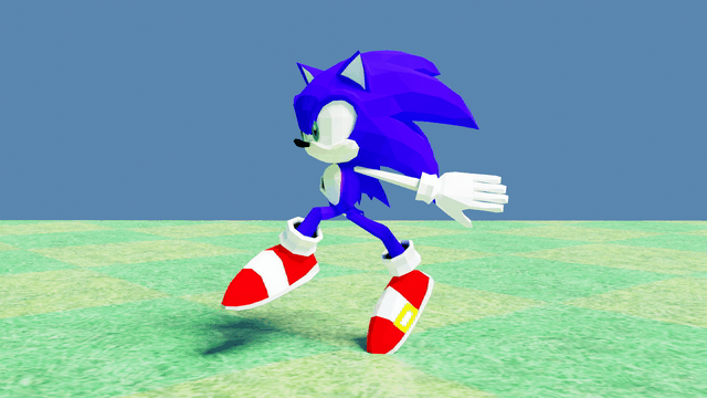 Sonic Run-cycle (Blender) by avianne7800 -- Fur Affinity [dot] net