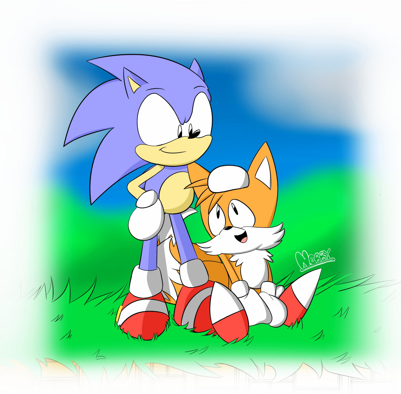 Sonic and Tails! Best friends! by A_Wolf_Named_Nebby -- Fur Affinity [dot]  net