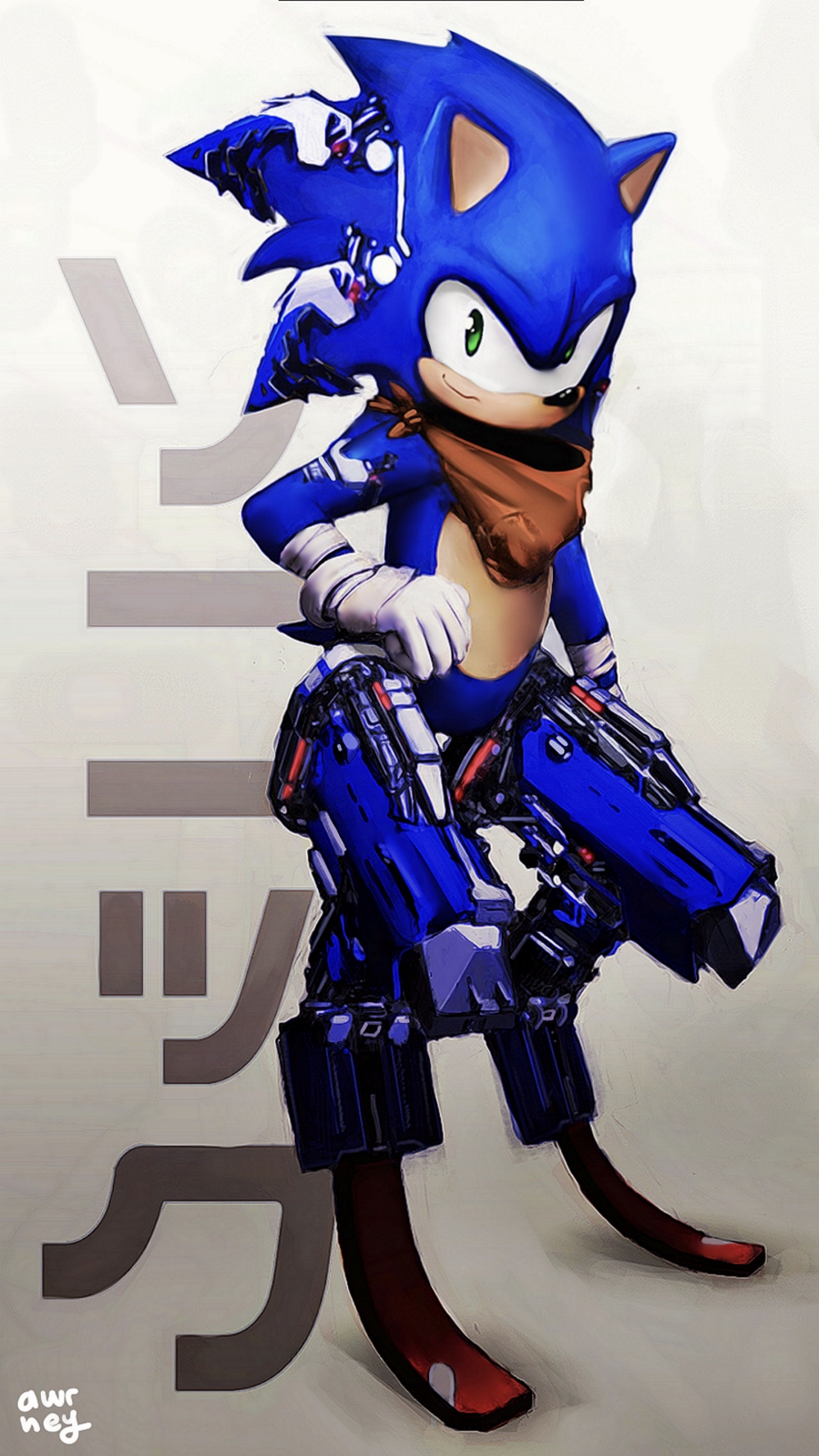 A cyborg that could extend its limbs lost to a hog, but A WALKING FURNACE  SHISH-KABOBS HIM : r/SonicEXE