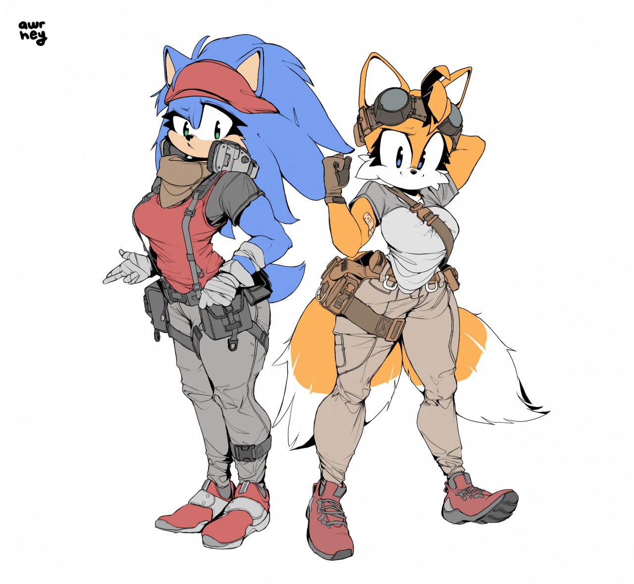 trans sonic and tails by awr-hey -- Fur Affinity [dot] net