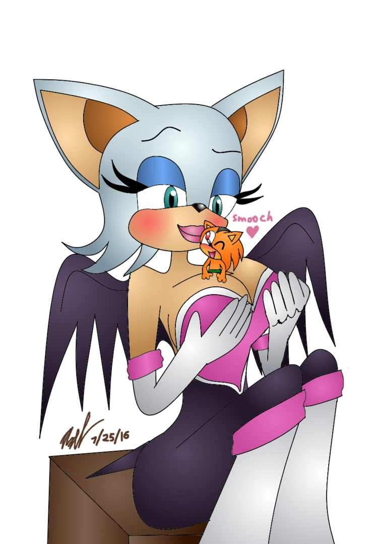 rouge and sonic kiss