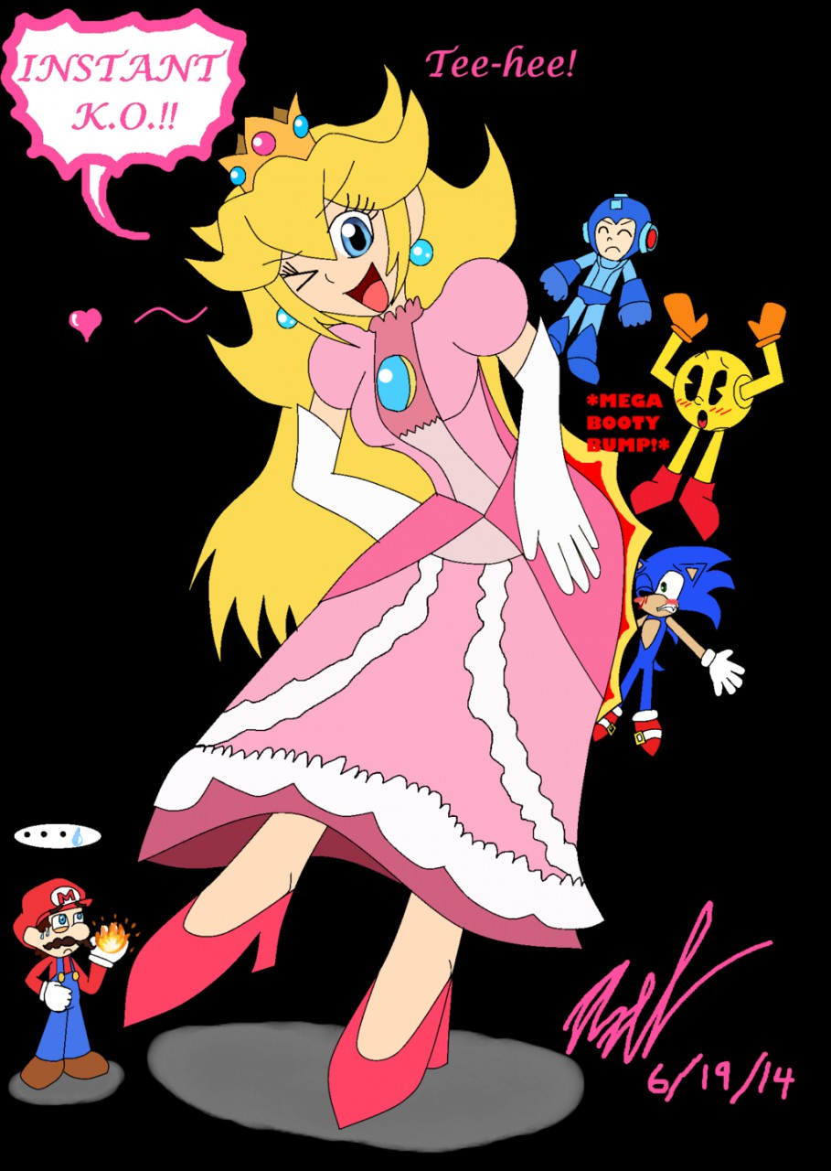 The Over-Powered Princess Peach and her Peaches! >:3 by AxelDK64 -- Fur  Affinity [dot] net