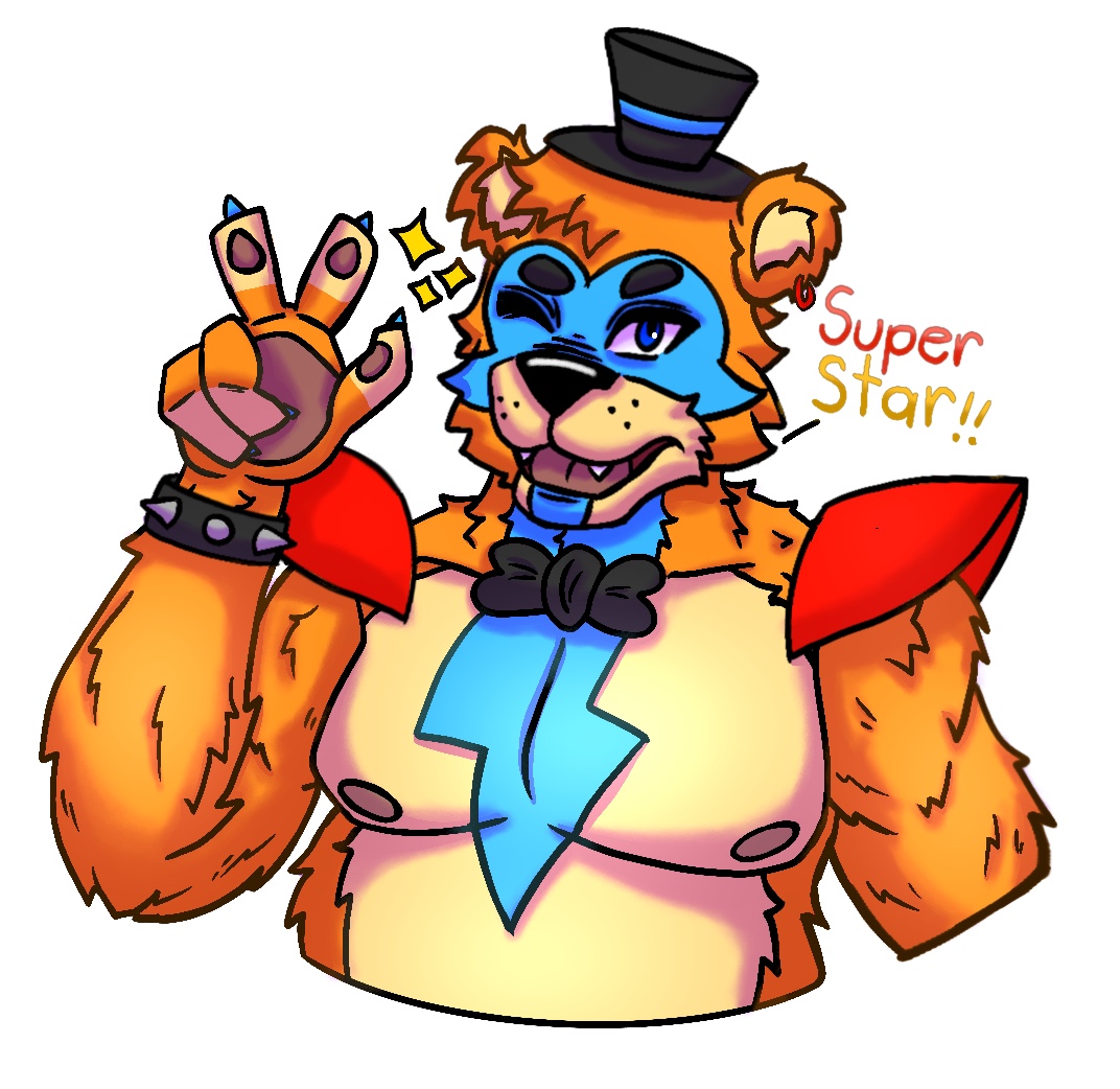 Glamrock Freddy FNAF  Sticker for Sale by LUX2Boutique