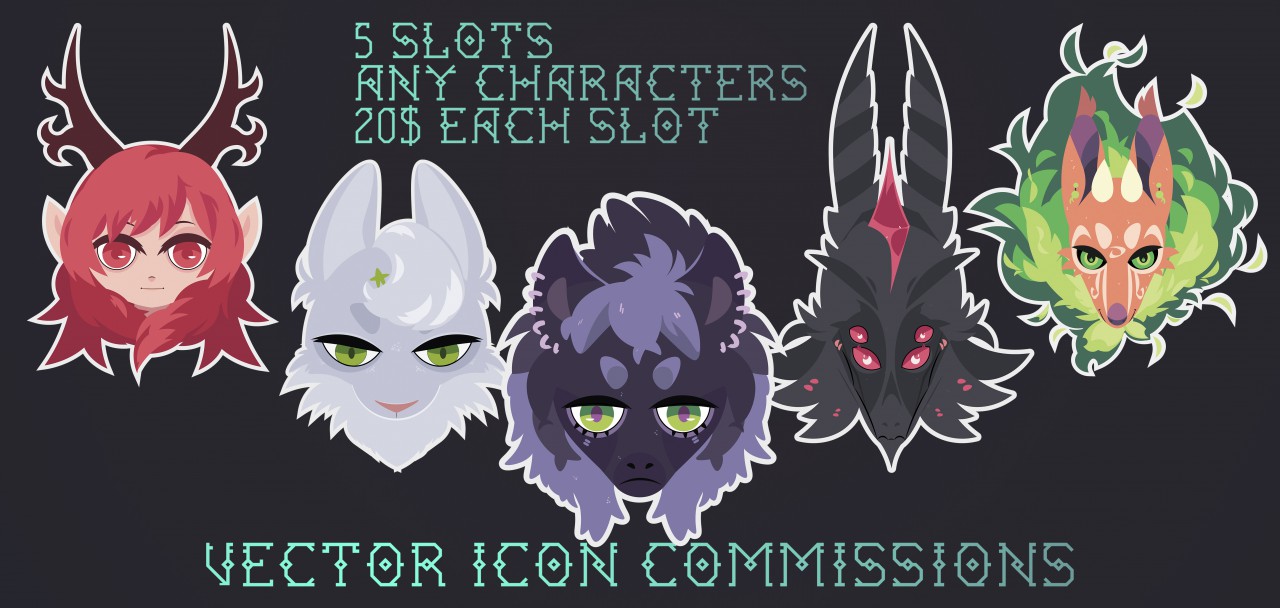 VECTOR ICON COMMISSIONS [OPEN] 2/5