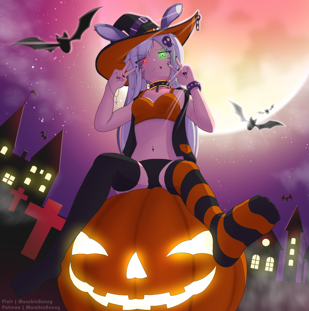 Happy Halloween by B-Bunny-Artistry -- Fur Affinity [dot] net