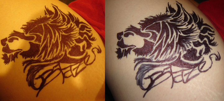 Pin on Henna Lion Tattoo