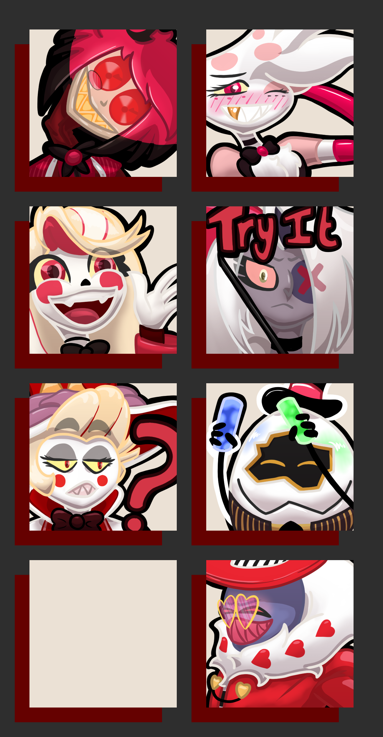 Hazbin Hotel Fan emotes by BabyLilly -- Fur Affinity [dot] net