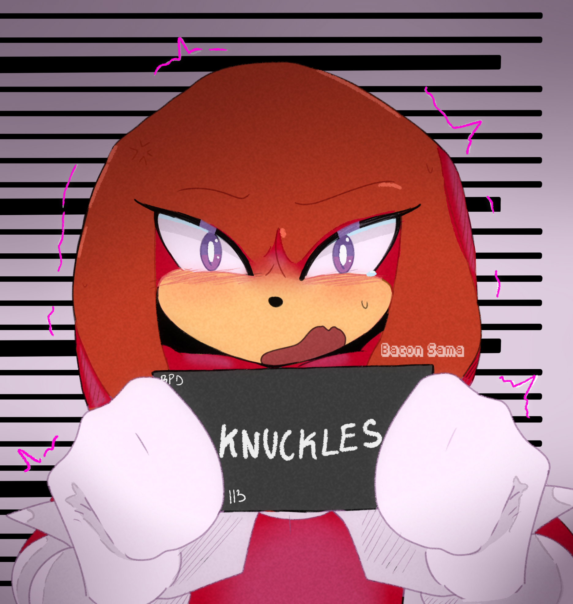 Knuckles the Echidna (human) by Artfrog75 on DeviantArt