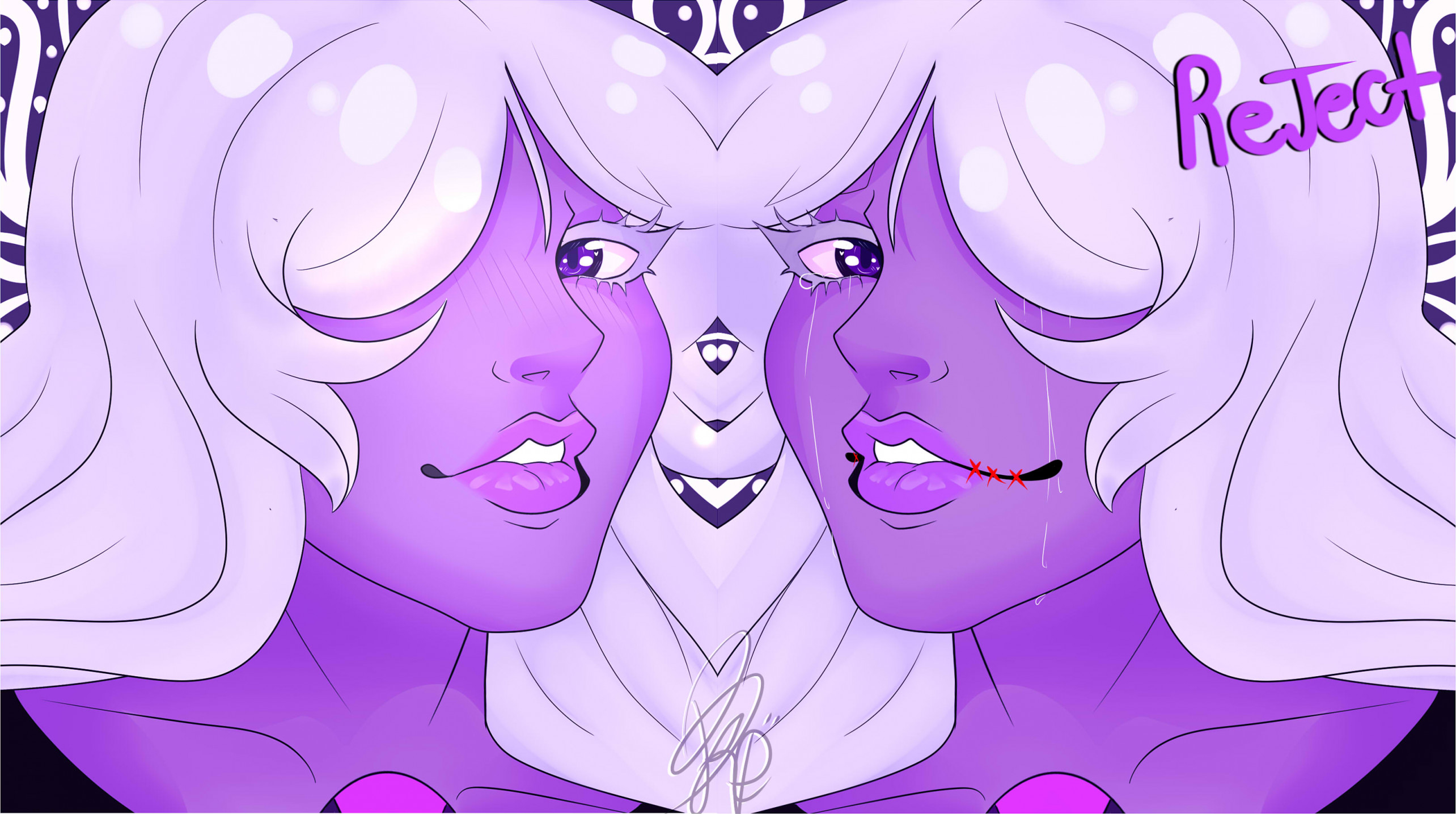 Amethyst (Blush+Reject) by BadKnifeDrag -- Fur Affinity [dot] net