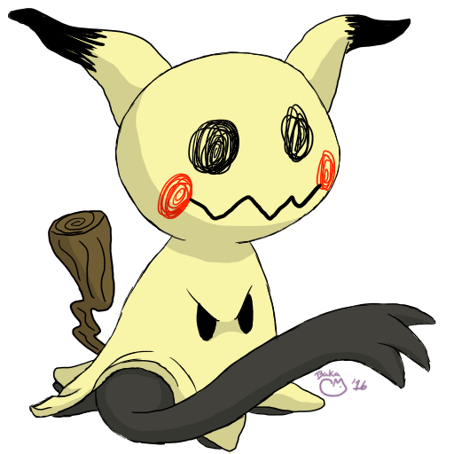 Mimikyu in the snow