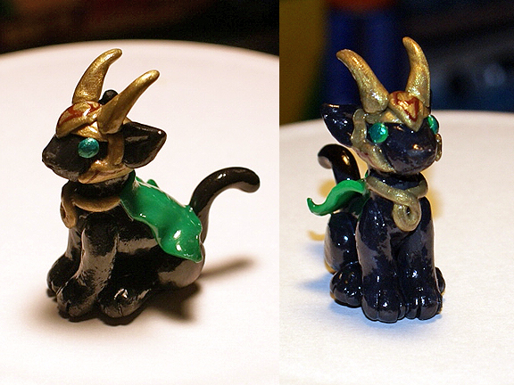 Loki cat shops figure