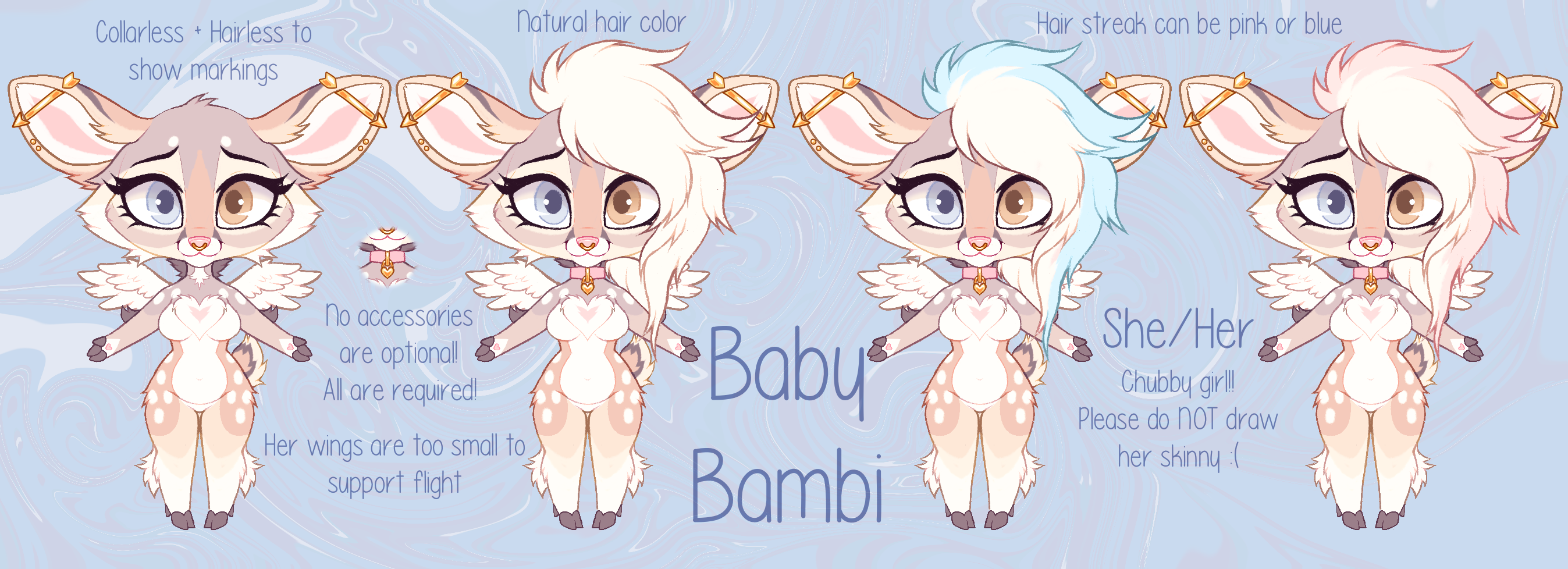 Bambi Fursona Reference by bambified -- Fur Affinity [dot] net