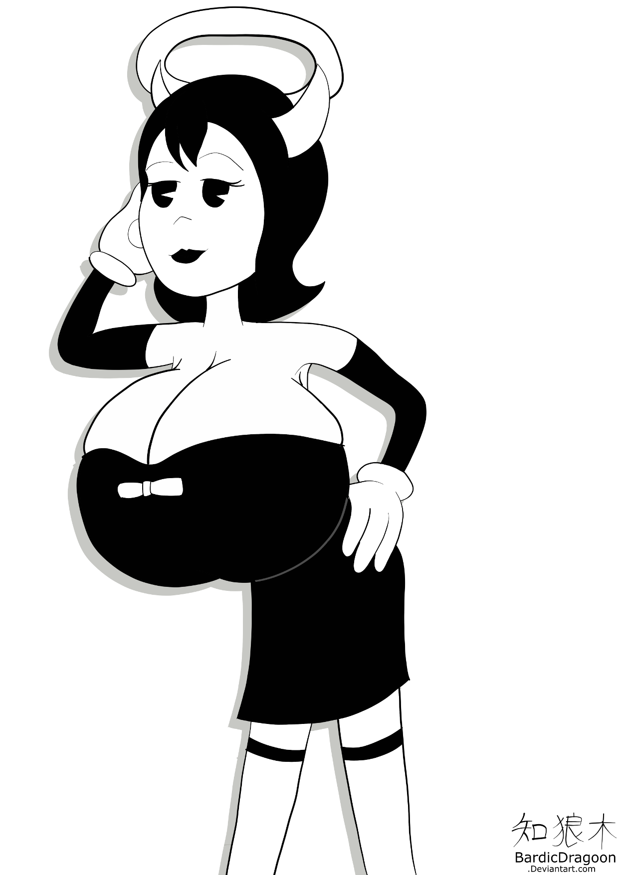 Busty Alice Angel (Request) by BardicDragoon -- Fur Affinity [dot] net